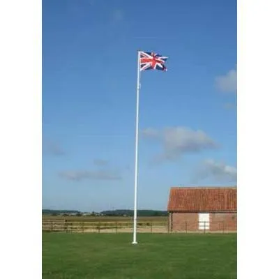 10 metre Deluxe Fibreglass Flagpole with Internal Halyard System