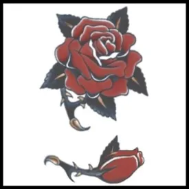 1940 Rose Temporary Tattoo