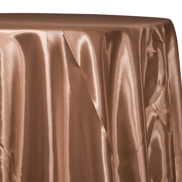 2pcs - Bridal Satin Table Linen 100"x130" Banquet - Camel 249