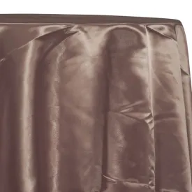 6pcs - Bridal Satin Table Linen 72"x72" Square - Taupe 17