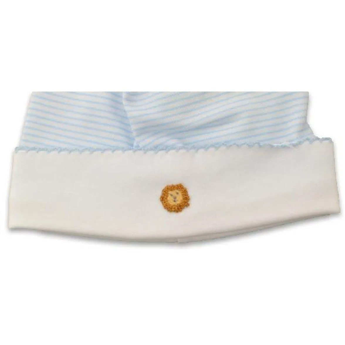 Animal Train Blue Striped baby boy hat