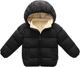 Baby Boys Girls Toddlers Winter Coats Puffer Jacket Hooded Down Snow Jacket Coat Outerwear