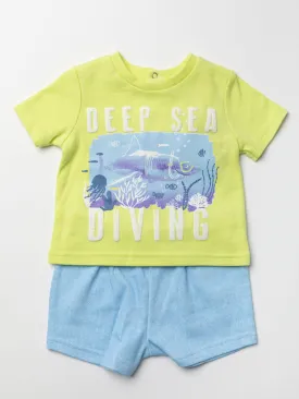 Baby Boys Shorts Set - Deep Sea (3-24 Months) (PK4) W22558