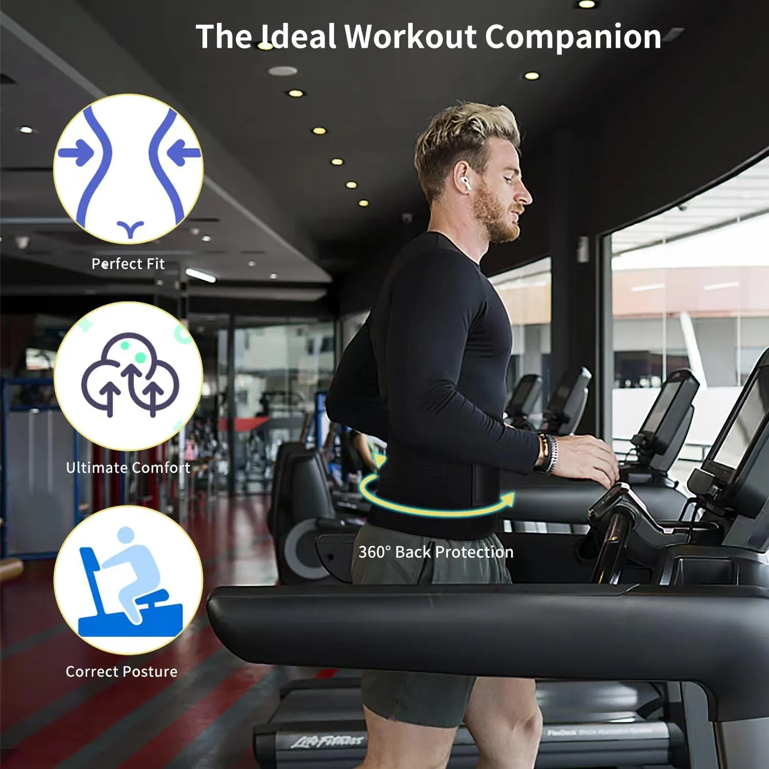 Back Brace for Lower Back Pain Relief Sciatica, Scoliosis, Herniated Disc, Breathable Back Support Belt for Women Men, Adjustable Lumbar Support Brace Body Shape Waist Trainer for Heavy Lifting, Gym,