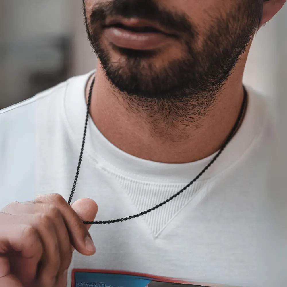 Black Rope Chain (2.5MM)