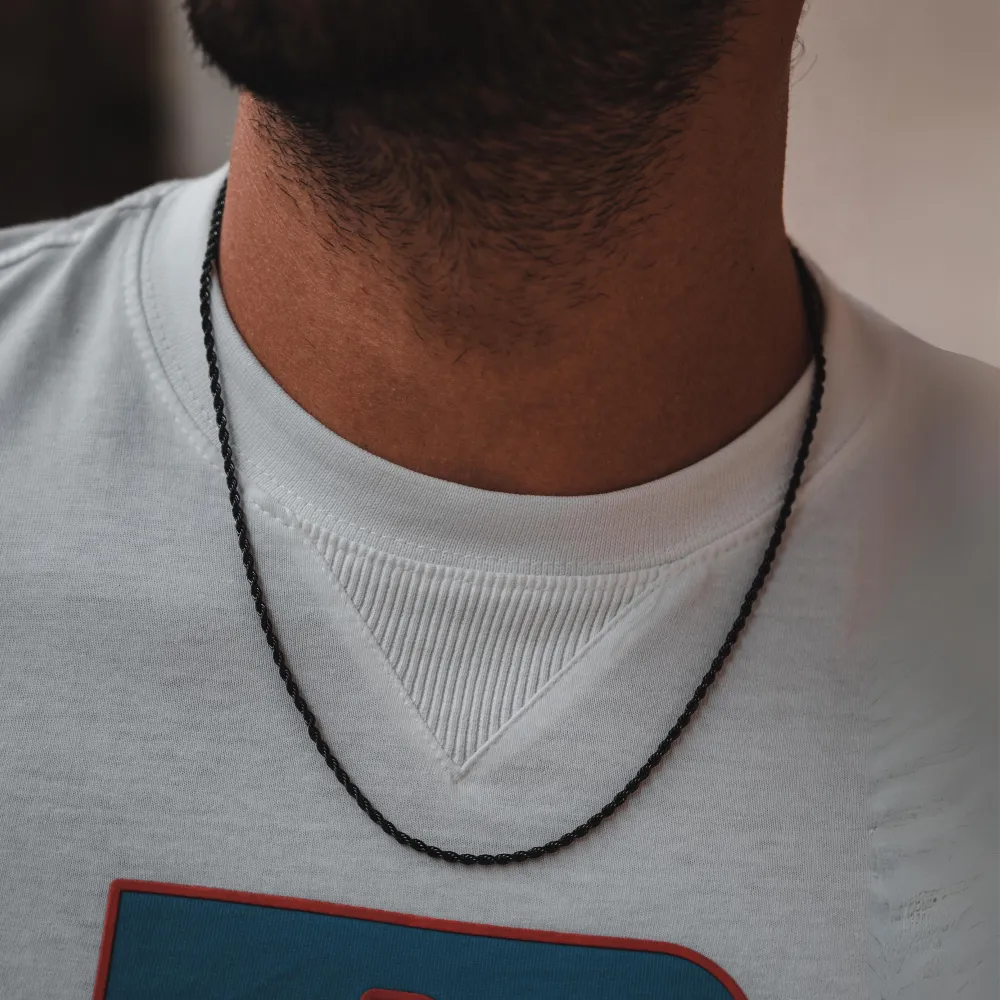Black Rope Chain (2.5MM)