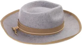 Classical Fedoras Hat Wool Wide Brimmed Old-Fashioned Top Hat for Trilby Hat for Dinner Outdoor Casual Wear