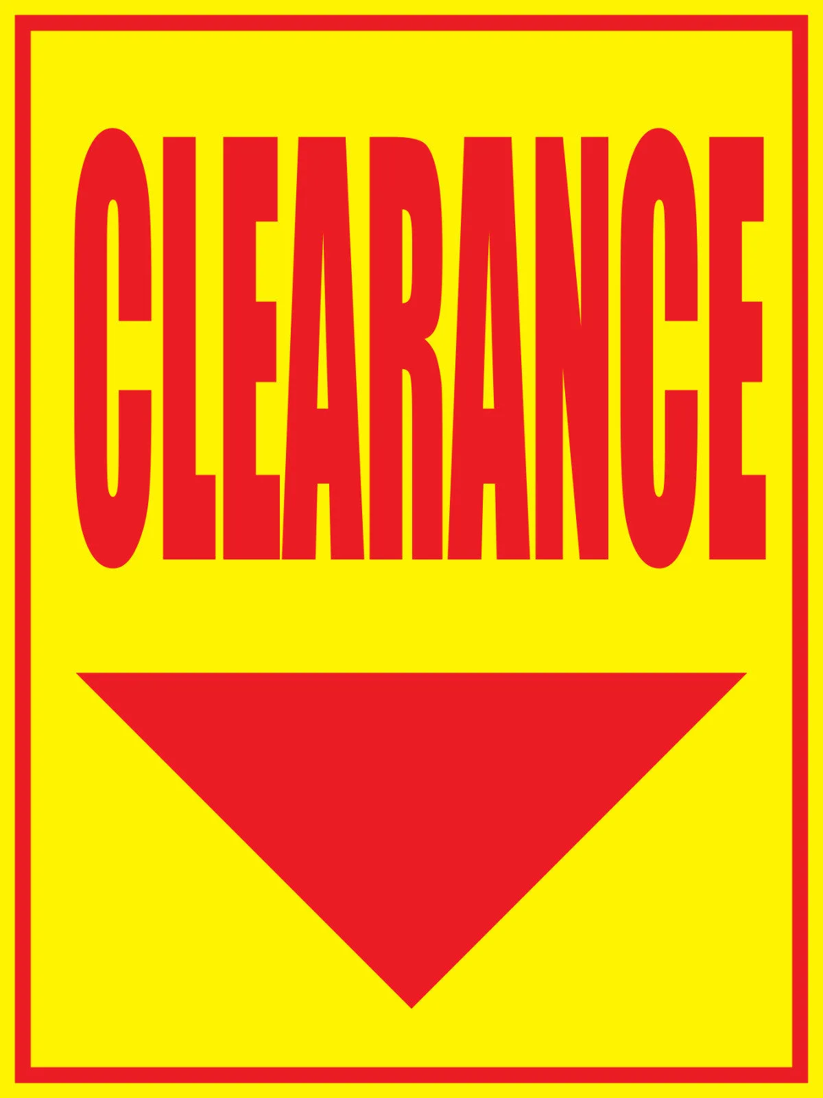 Clearance 18"x24" Store Business Retail Promotion Signs