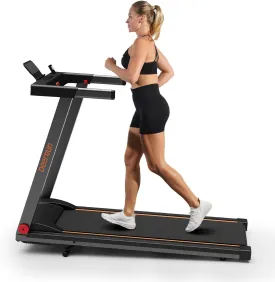 DeerRun Treadmills for Home, 3.5HP Folding Treadmill with Incline, 350 LBS Weight Capacity, Compact Portable Treadmill for Small Space Walking Jogging Running