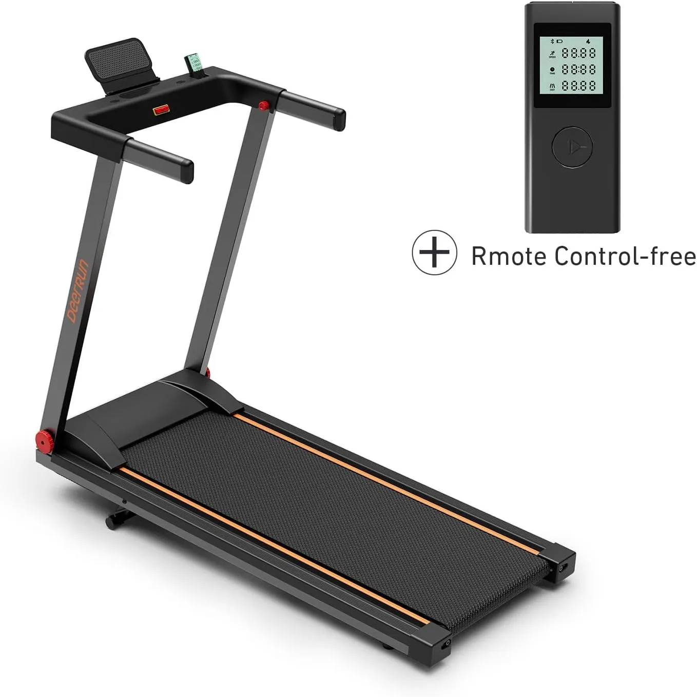 DeerRun Treadmills for Home, 3.5HP Folding Treadmill with Incline, 350 LBS Weight Capacity, Compact Portable Treadmill for Small Space Walking Jogging Running