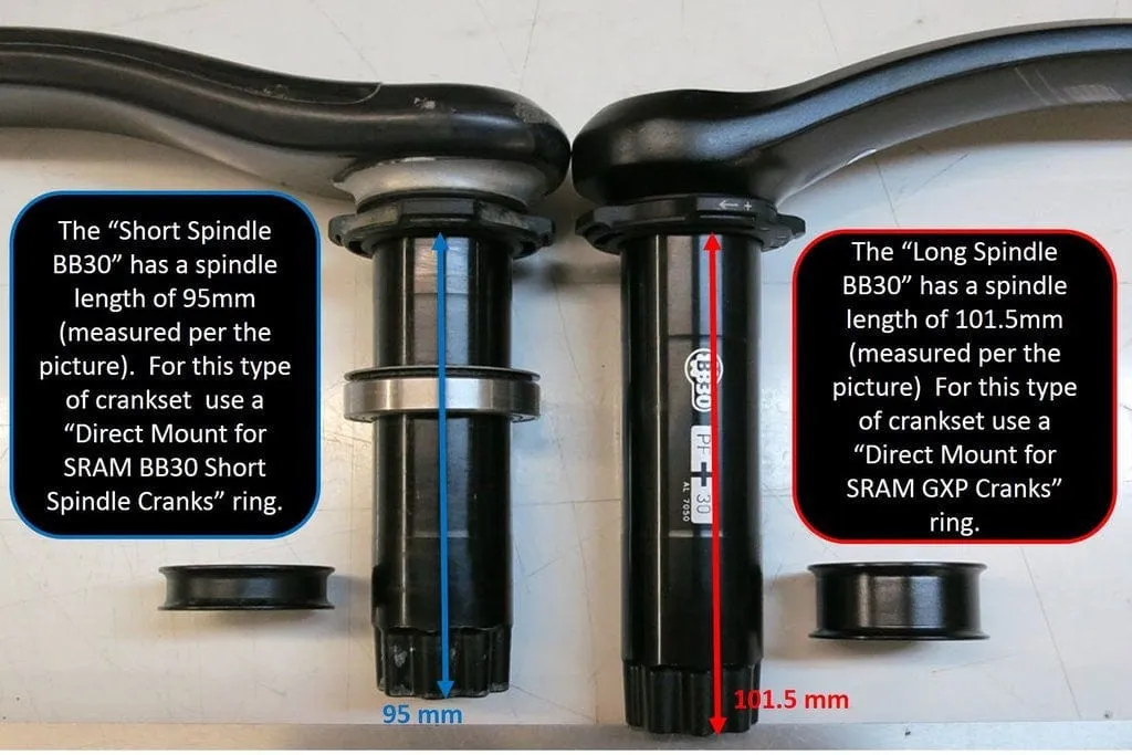 Direct Mount Chainrings for SRAM Cranks