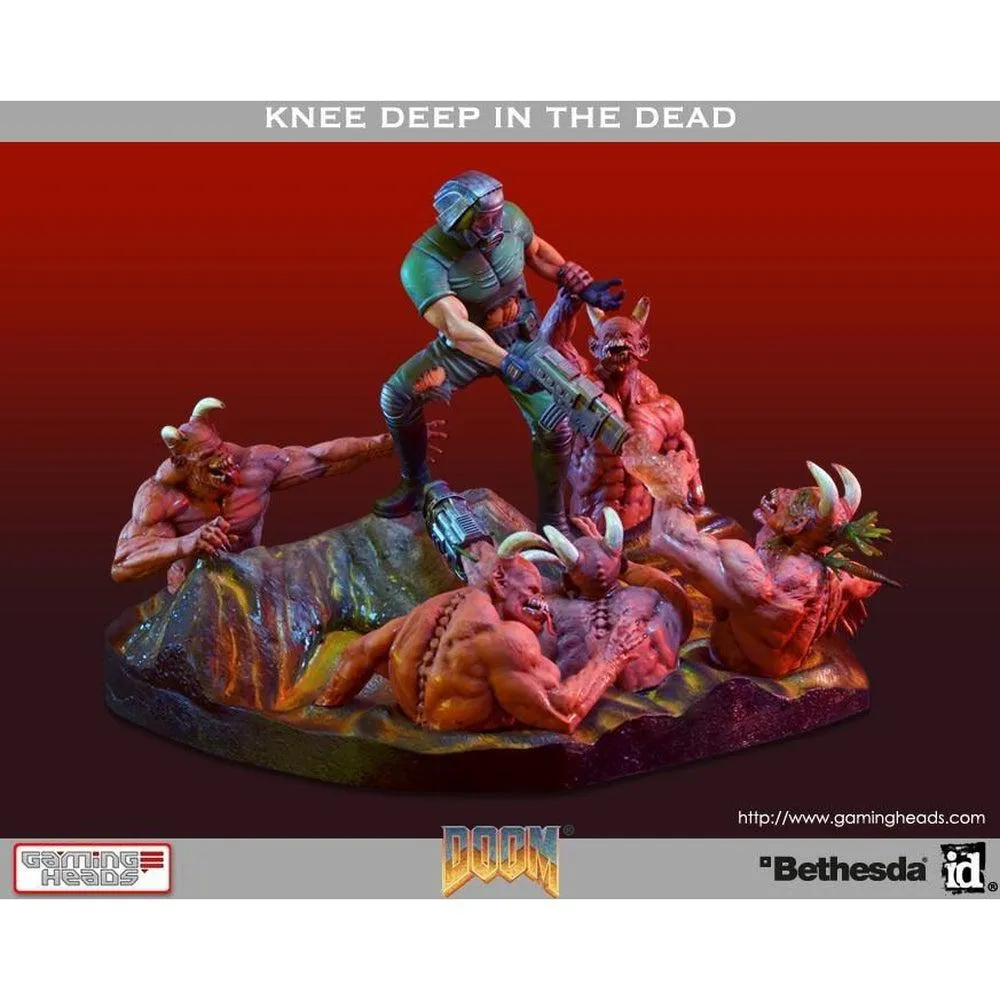 Doom: Knee Deep In The Dead Statue Diorama by Gaming Heads