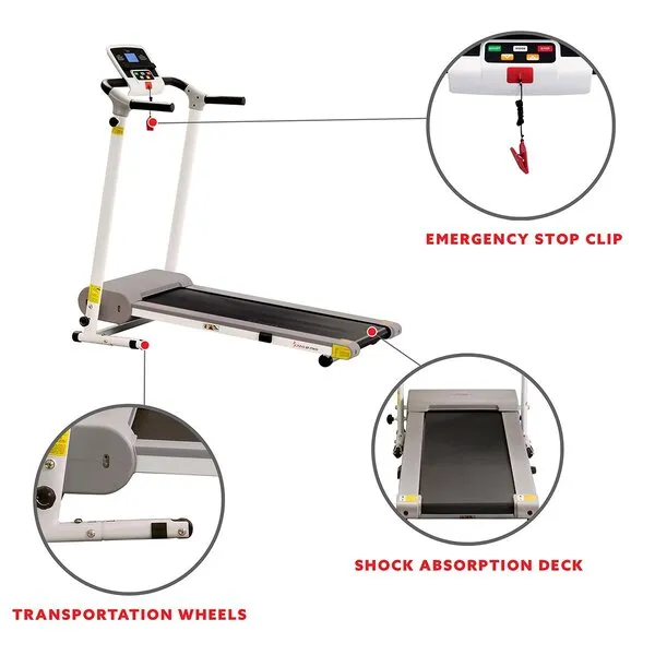 Easy Assembly Folding Treadmill Motorized Compact