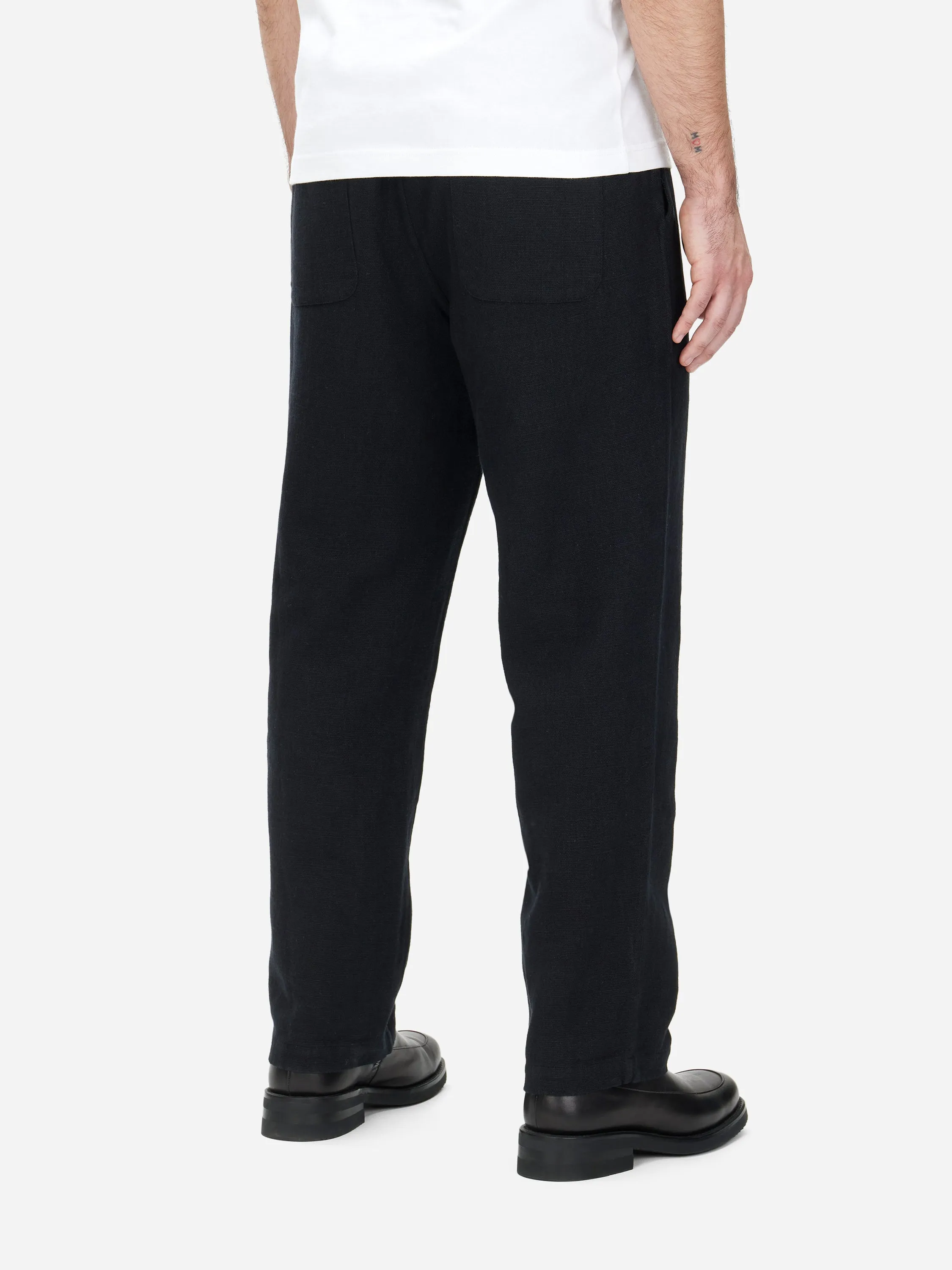 Easy Pant ~ Black Cotton/Linen