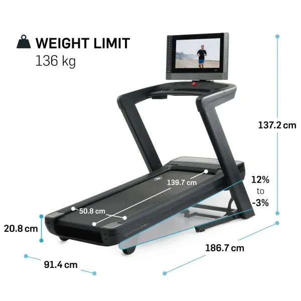 Entercise Gym Nordictrack Commercial 2450 Treadmill [WS]