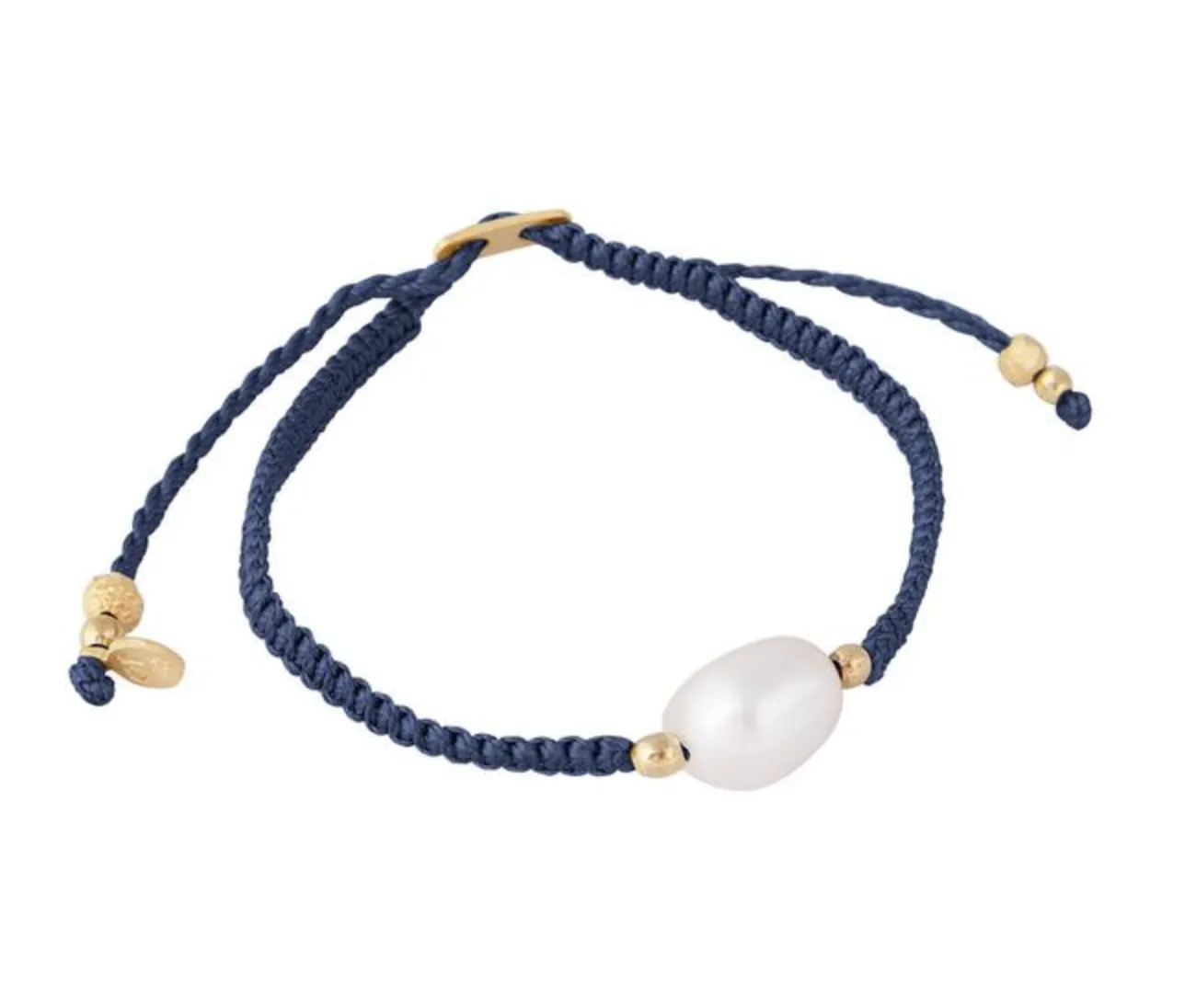 Fairley Pearl Rope Bracelet Navy