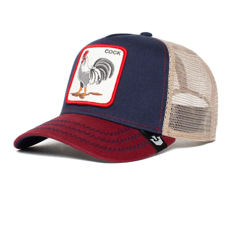 Goorin Bros Rooster The Cock Trucker Hat (Navy)