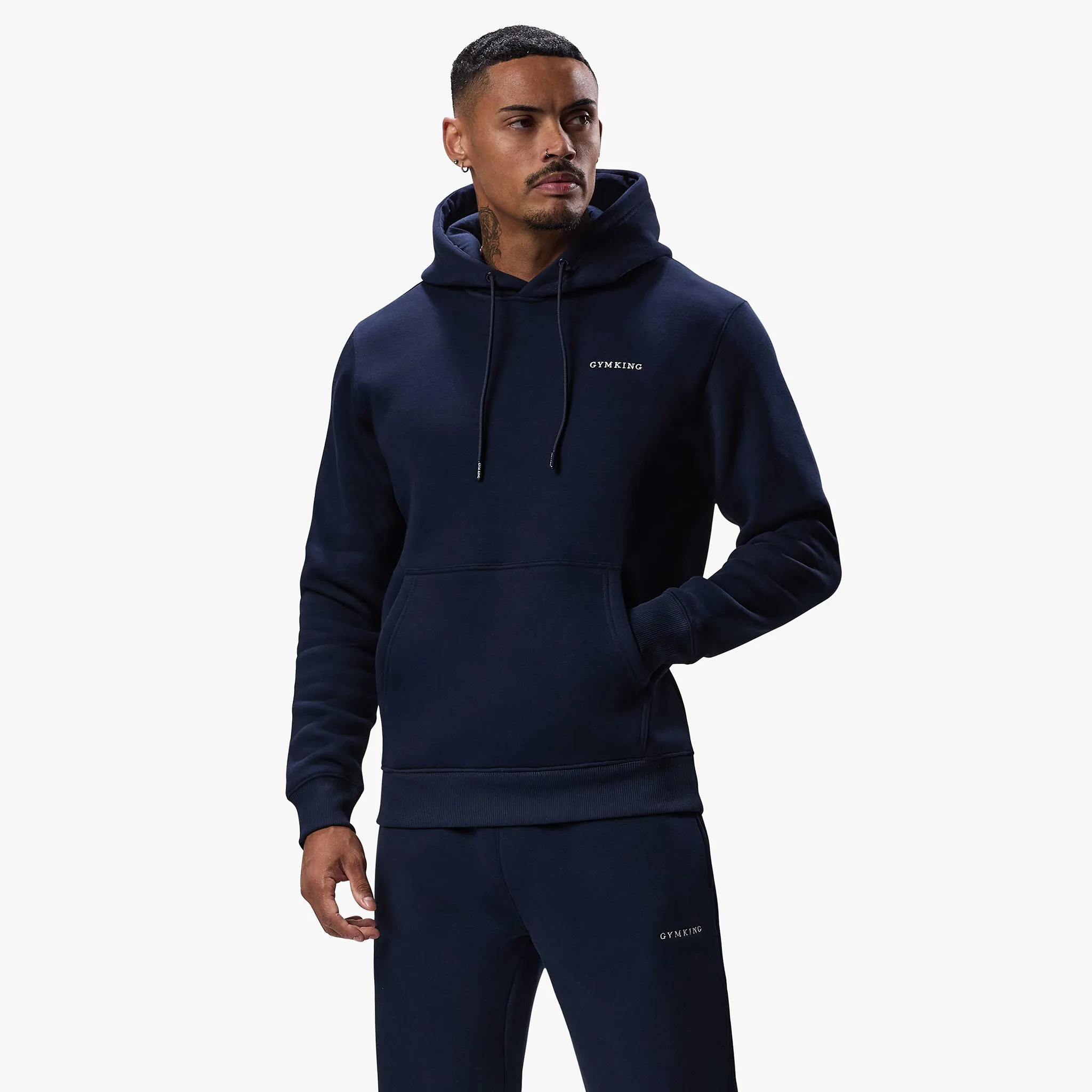 Gym King Linear Fundamental Hood - Navy