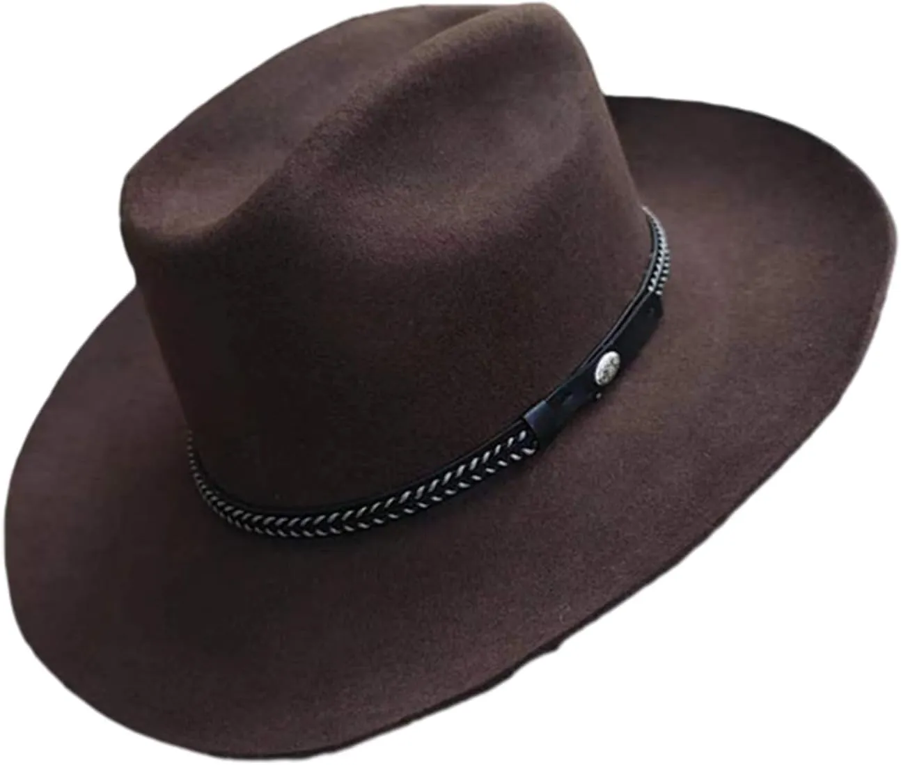 Hat Fedoras Western Short-Brimmed Hat for Women Man Casual Wear Western Fedoras Man Women Unisex Wear