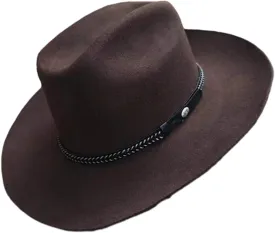 Hat Fedoras Western Short-Brimmed Hat for Women Man Casual Wear Western Fedoras Man Women Unisex Wear