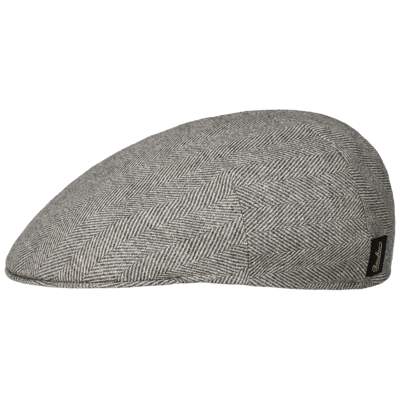 Herringbone Premium Flat Cap by Borsalino