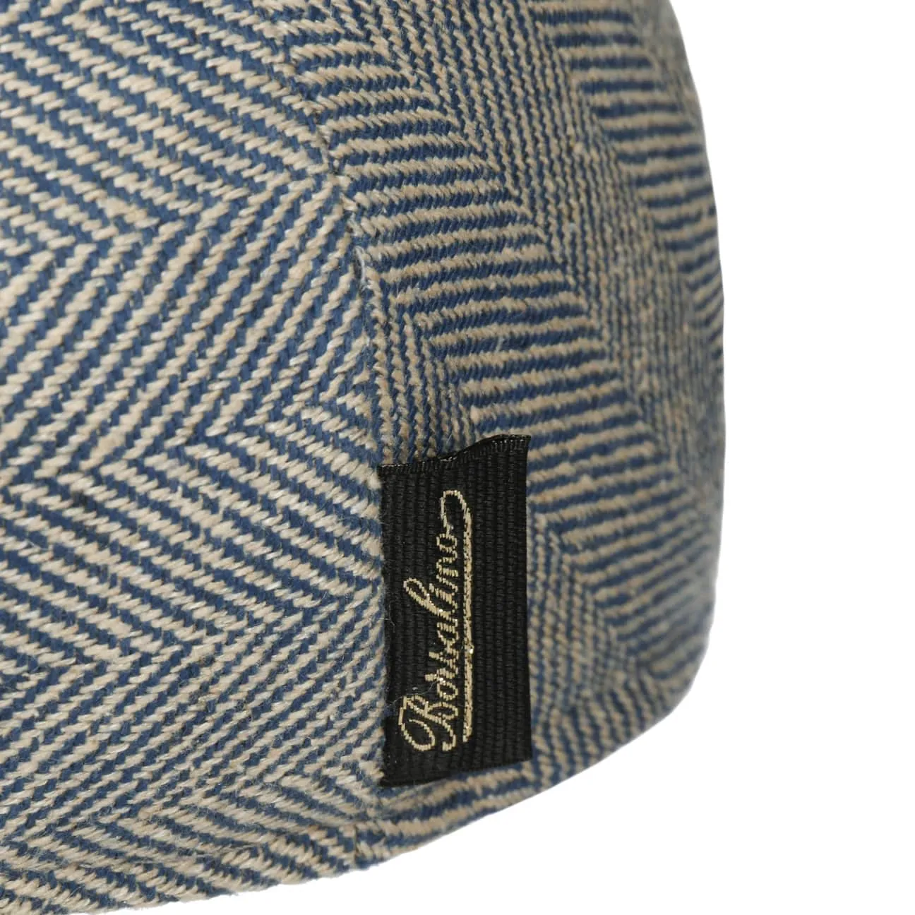Herringbone Premium Flat Cap by Borsalino