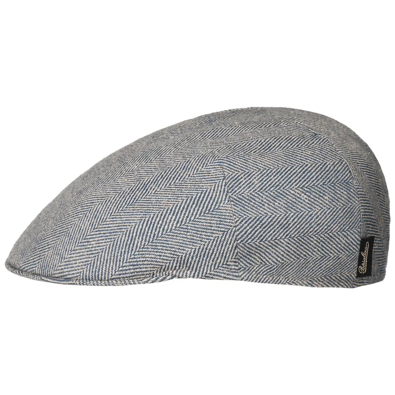 Herringbone Premium Flat Cap by Borsalino