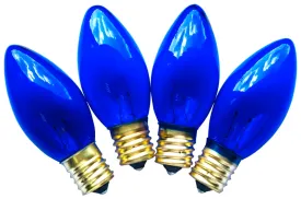 Hometown Holidays 19294 Light Bulb, 7 W, Intermediate Lamp Base, Incandescent Lamp, Transparent Blue Light :PK 4: QUANTITY: 25