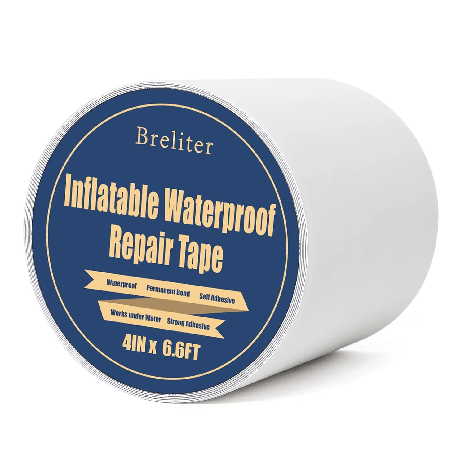 Inflatable Waterproof Repair Tape - Waterproof TPU Patch Repair Kit, Sealing Repair Tape for Air Mattress, Bounce House, Inflatable Toys, Swimming Ring - 4in x 6.6ft