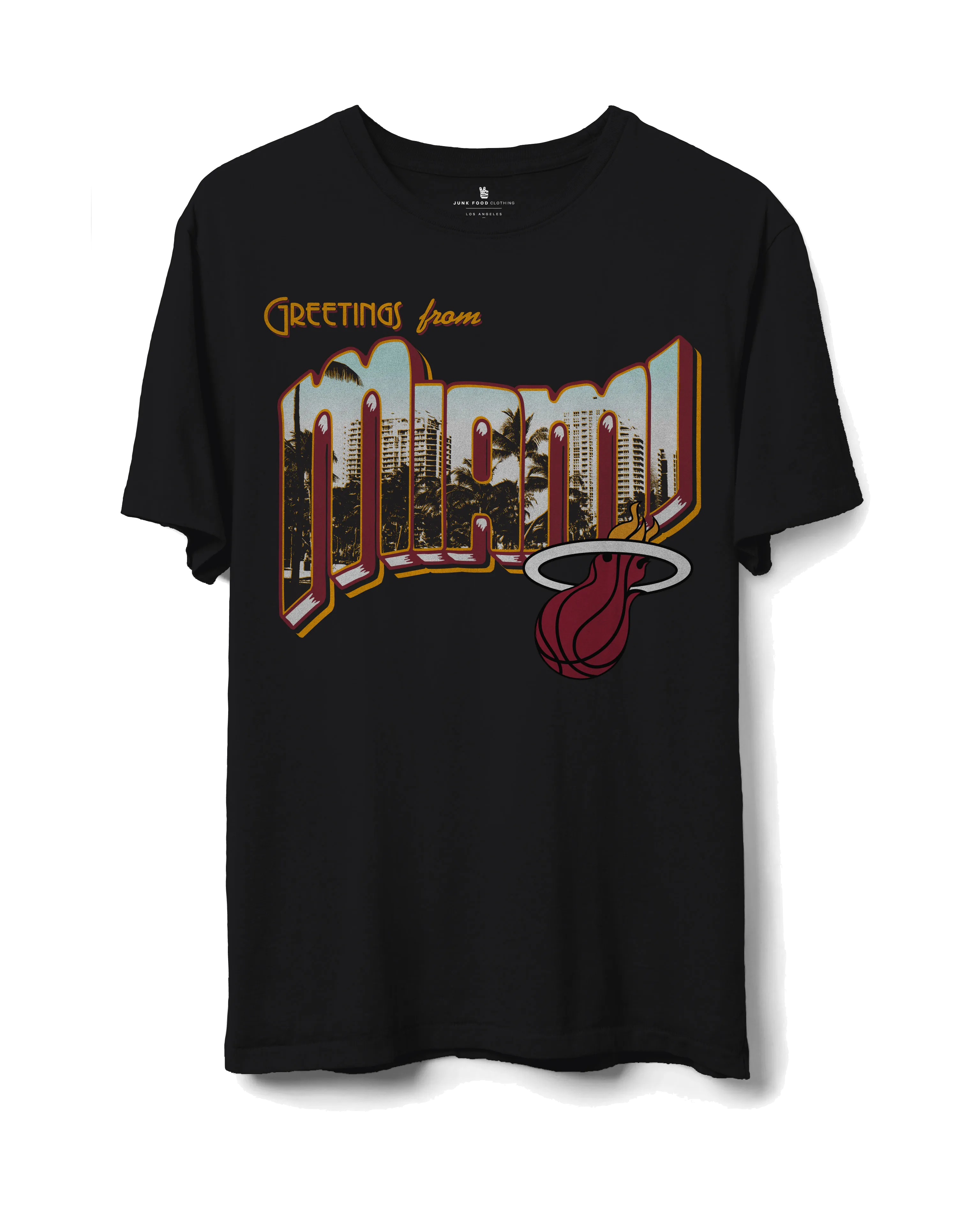 Junk Food Miami HEAT Postcard Tee