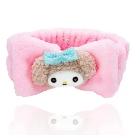 Kawaii Spa Headband, Cute Headband for Women Facial Makeup, Washing, Party, Soft Microfiber Coral Skincare Shower Fluffy Towel Headbands Hair Band for Girls