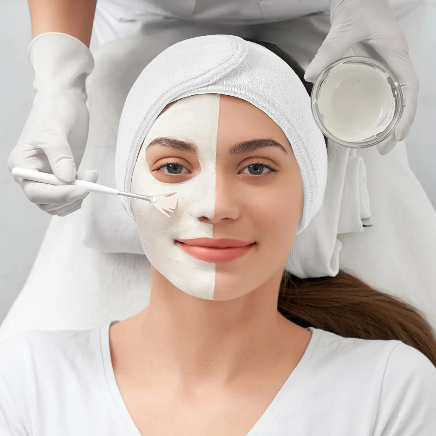 LADES Spa Facial Headband for Women | Adjustable Velcro, Soft Terry Cloth, Washable, Comfortable, Perfect for Makeup, Facials & Sleeping