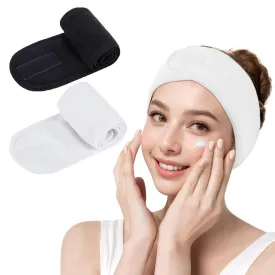 LADES Spa Facial Headband for Women | Adjustable Velcro, Soft Terry Cloth, Washable, Comfortable, Perfect for Makeup, Facials & Sleeping