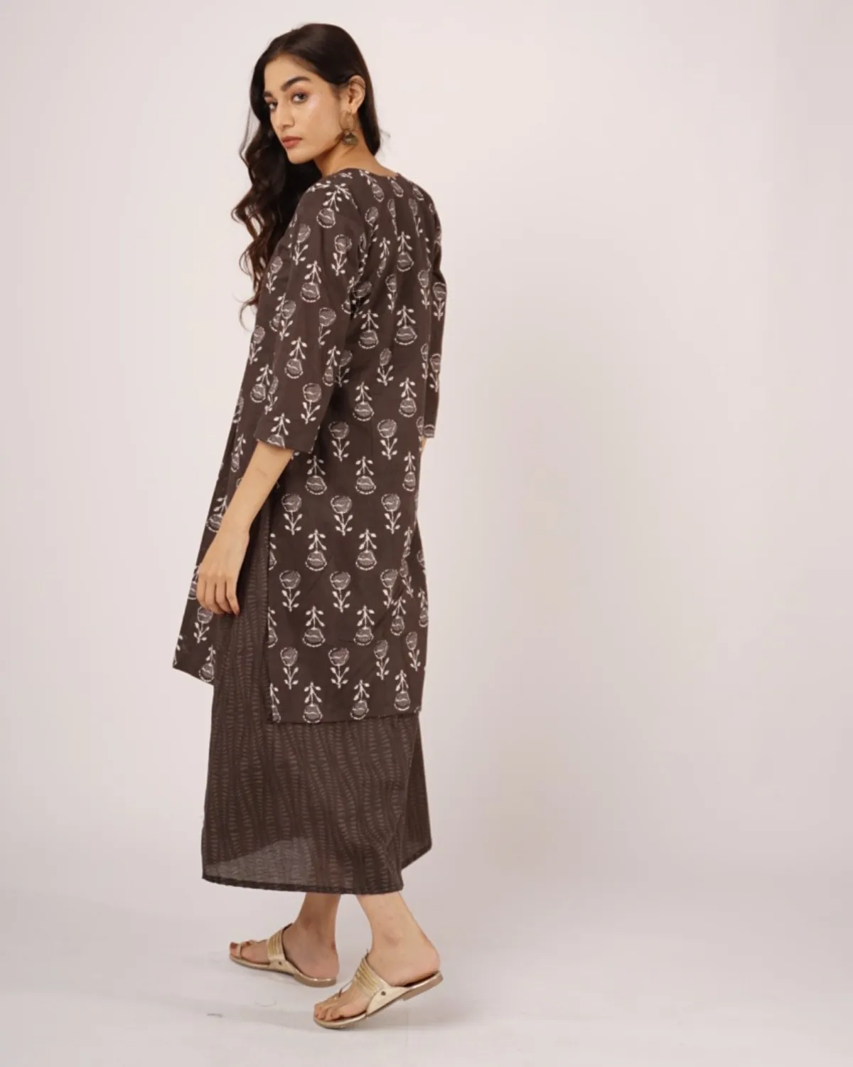 Mahagony Printed Kurta Dress - Set of 2