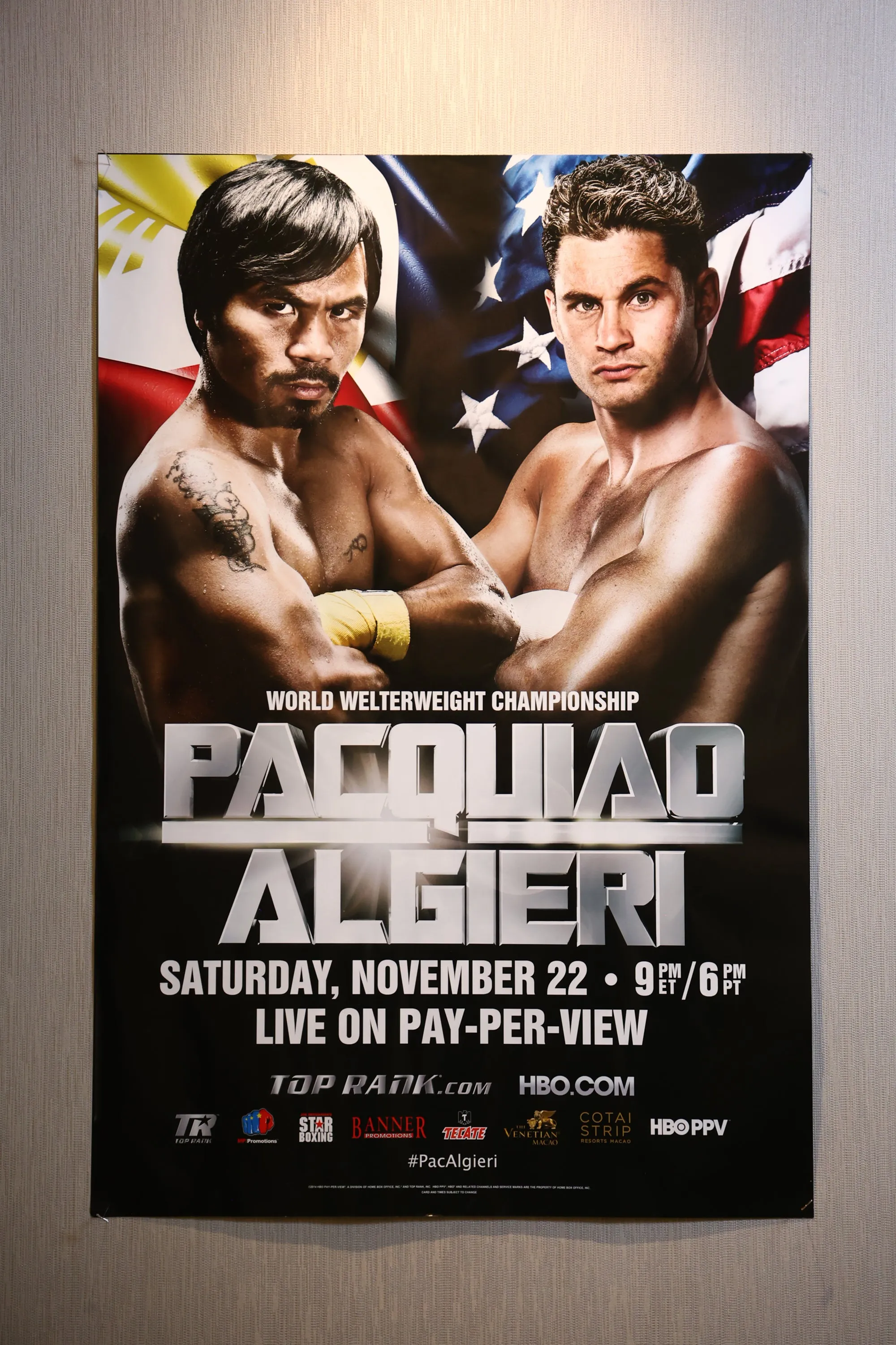 Manny Pacquiao vs. Chris Algieri Official Event Poster (27x40)