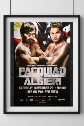 Manny Pacquiao vs. Chris Algieri Official Event Poster (27x40)