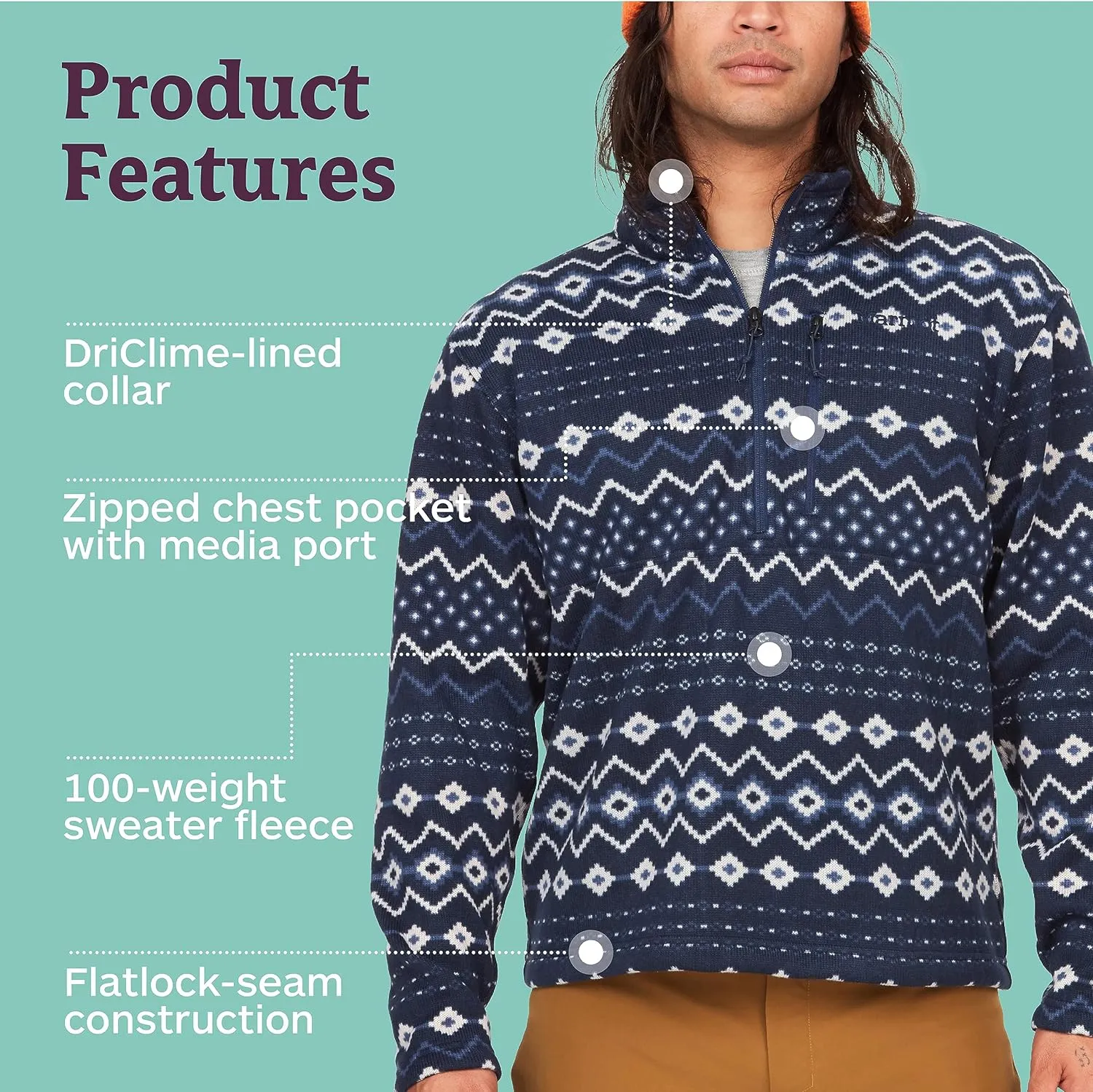 MARMOT Men's Drop Line 1/2 Zip