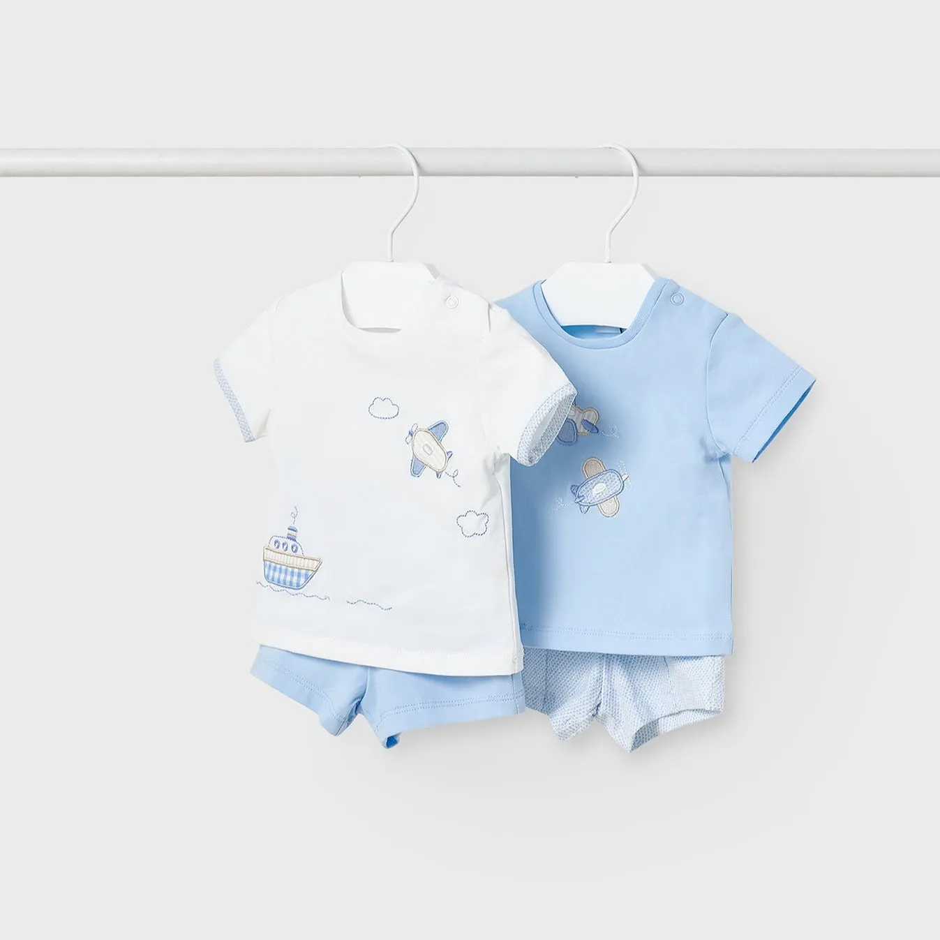 Mayoral Newborn Boy 4-piece Tshirts and Shorts Set