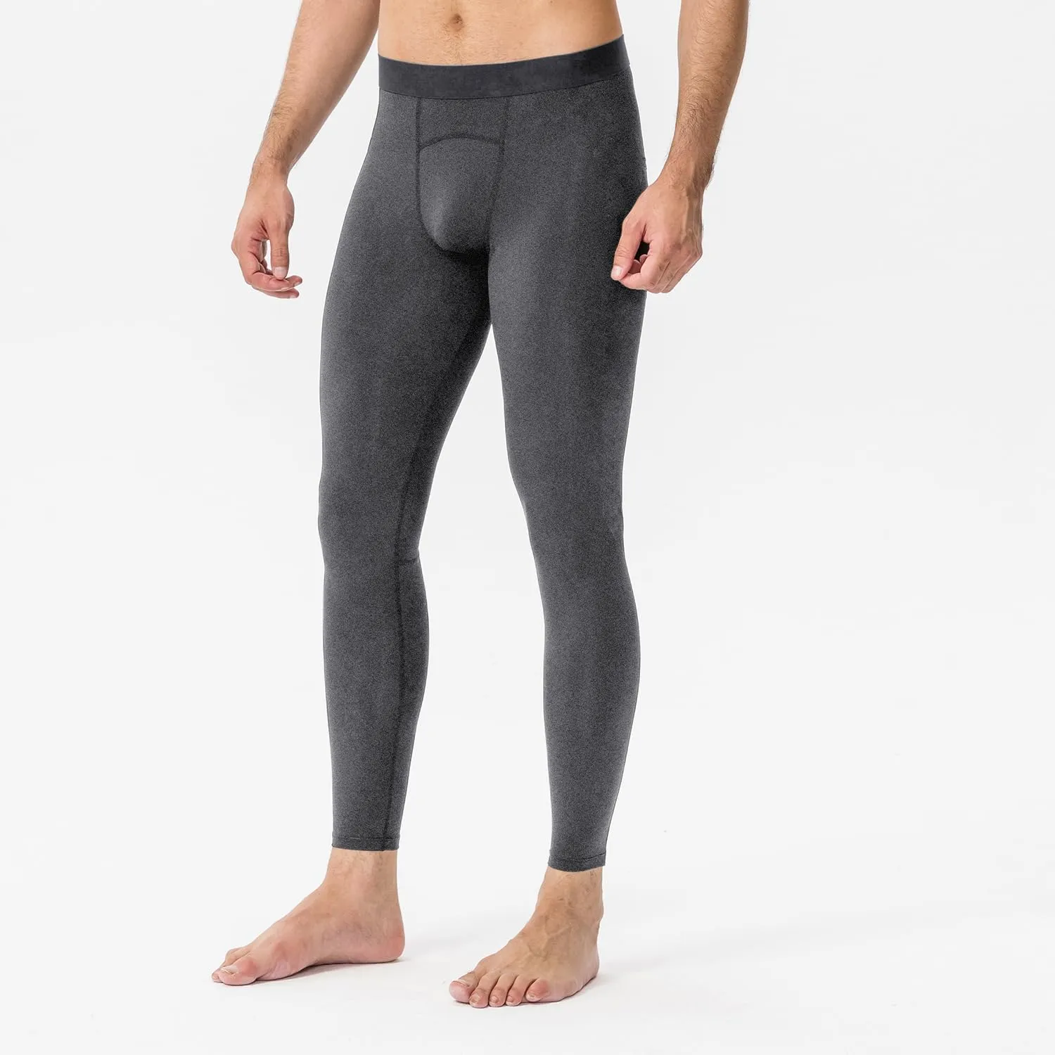 Men Compression Pants Football Basketball Leggings Spandex Tights for Active Athletic Workout Running Cool Dry