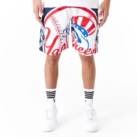 NEW ERA New York Yankees MLB Large Logo Dark Blue Shorts