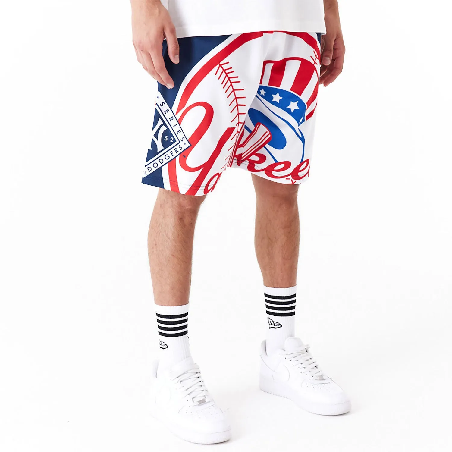 NEW ERA New York Yankees MLB Large Logo Dark Blue Shorts