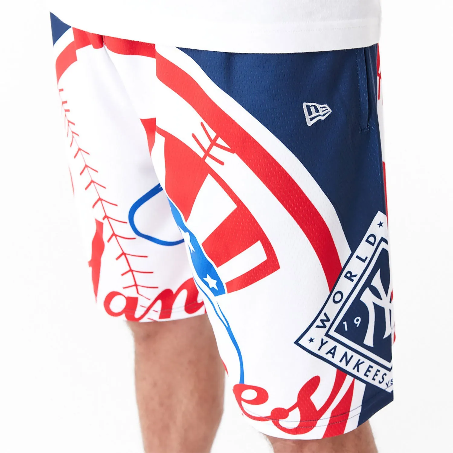 NEW ERA New York Yankees MLB Large Logo Dark Blue Shorts