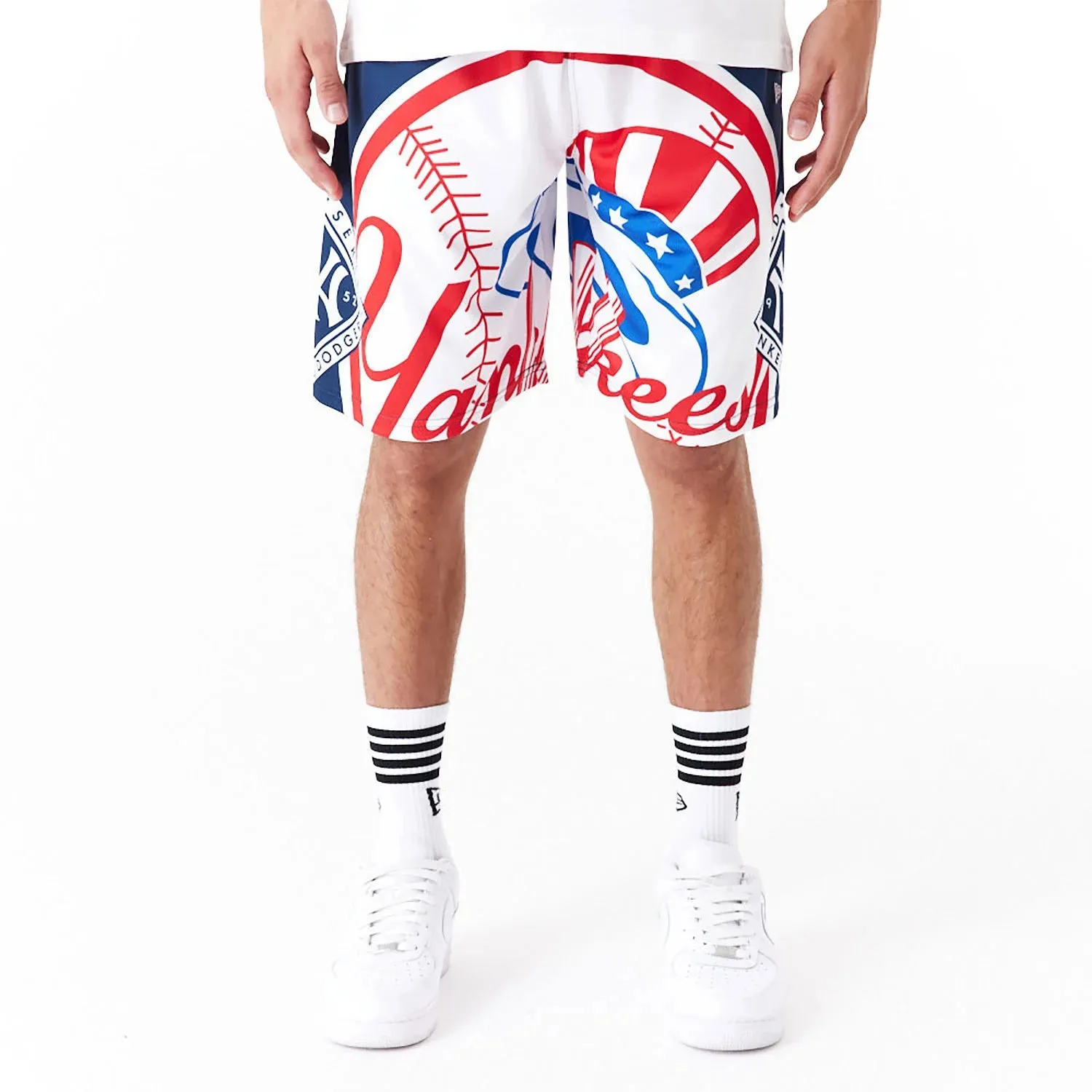 NEW ERA New York Yankees MLB Large Logo Dark Blue Shorts