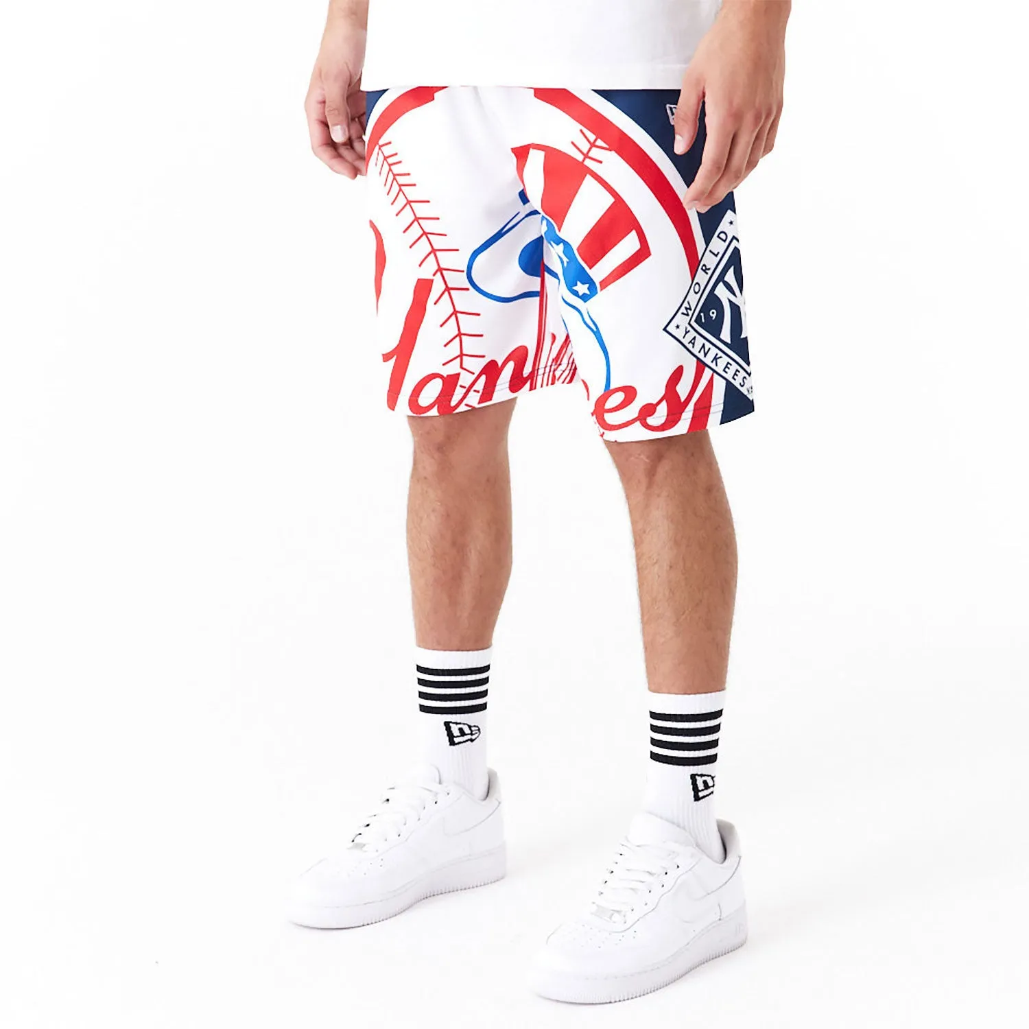 NEW ERA New York Yankees MLB Large Logo Dark Blue Shorts