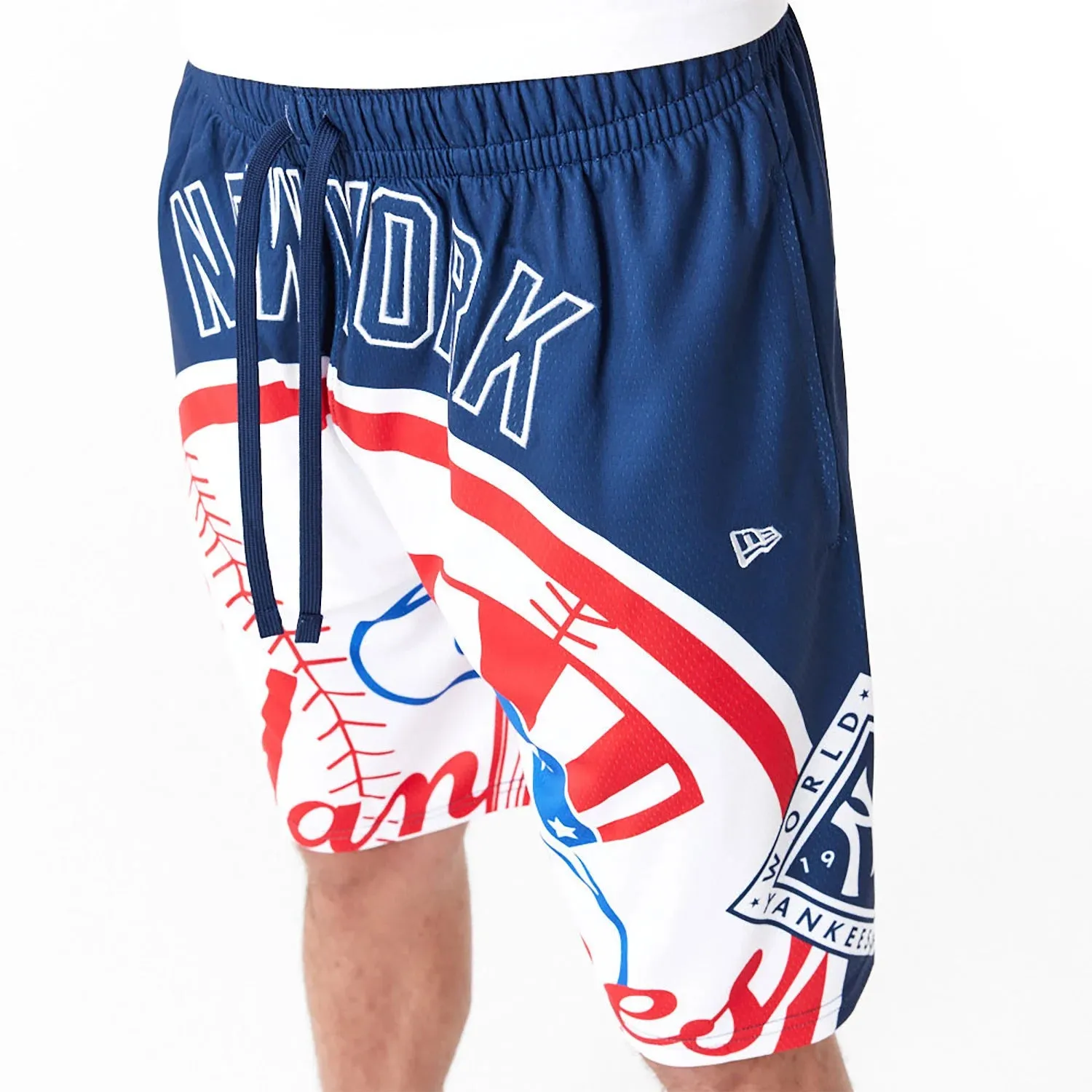 NEW ERA New York Yankees MLB Large Logo Dark Blue Shorts