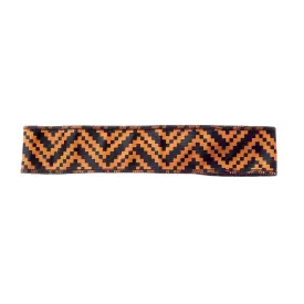 Orange & Black Chevron Non-Slip Headband