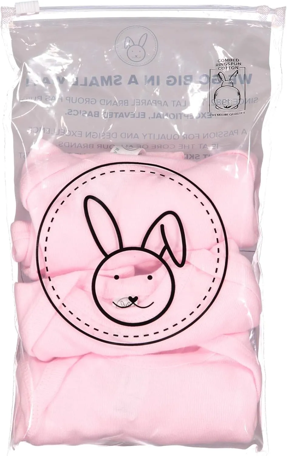 RABBIT SKINS Baby Bodysuit Girl & Boy | Newborn 0-3 Months to 24 Month Toddler 3-Pack Bulk Set, Snap Easy Closure