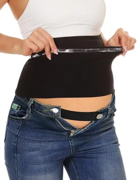Rheane Belly Bands For Pregnant Women, Pregnancy Belly Band, Maternity Jeans (Black 2)