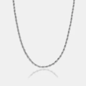 ROPE CHAIN 5MM - Solid White Gold