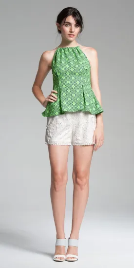 Rope Halter Top - Lime